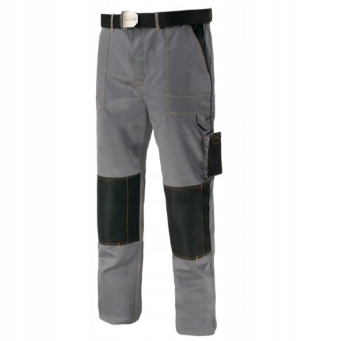 GrandMaster+ GREY SPODNIE DO PASA ROBOCZE SIWE r.56