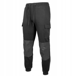 Joggery Spodnie Robocze Dresowe Czarne FLEXER r3XL