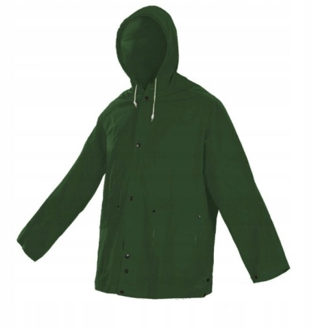 KPD GREEN KURTKA PVC PRZECIWDESZCZOWA ZIELONA r.XL