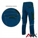 Spodnie ROBOCZE JEANS STRETCH BLUE Elastyczne SLIM MONTERSKIE r.M