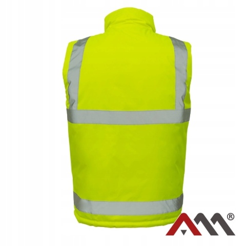 BEZRĘKAWNIK ROBOCZY ODBLASKOWY DWUSTRONNY! Kamizelka WZMOCNIONA 2SIDE r.3XL