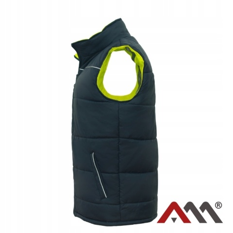 BEZRĘKAWNIK ROBOCZY ODBLASKOWY DWUSTRONNY! Kamizelka WZMOCNIONA 2SIDE r.XL