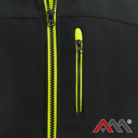 BEZRĘKAWNIK SOFTSHELL ODBLASKOWY MOCNY Kamizelka ocieplana BZR SOFTS r.XXL