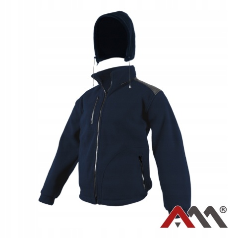 POLAR BLUZA POLAROWA ROBOCZA GRANATOWA OCIEPLANA ODPINANY KAPTUR NEXO r.XXL