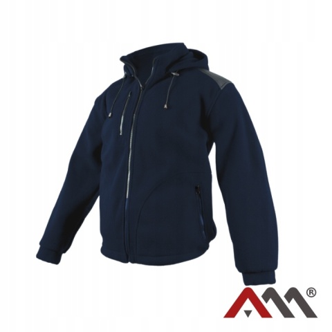 POLAR BLUZA POLAROWA ROBOCZA GRANATOWA OCIEPLANA ODPINANY KAPTUR NEXO r.L