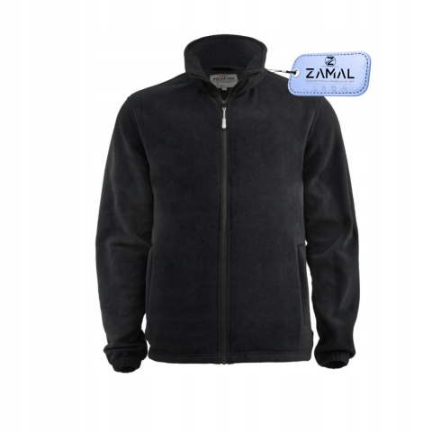 Polar MĘSKI ROBOCZY CIEPŁY CZARNY Bluza Polarowa UNISEX ZEN BLACK r.M