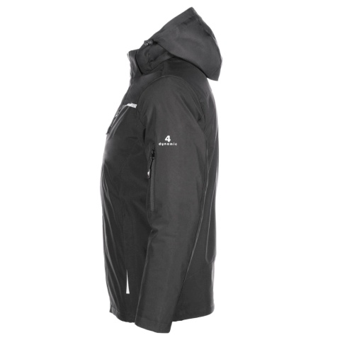 Kurtka Softshell Męska Czarna ART.MAS Odpinany Kaptur PRESTA r.L