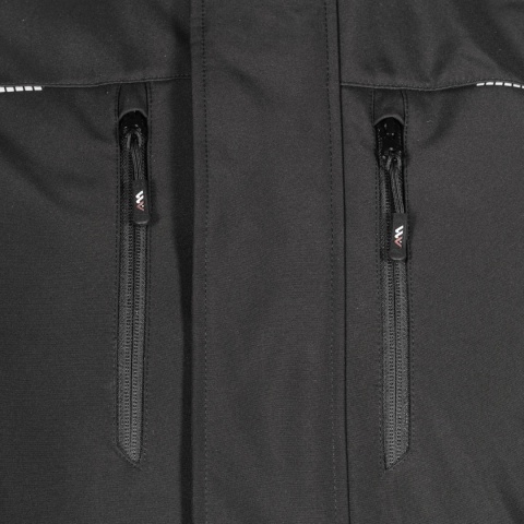 Kurtka Softshell Męska Czarna ART.MAS Odpinany Kaptur PRESTA r.M