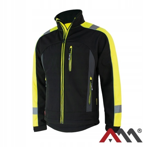 Kurtka Softshell Męski Odblaskowy ART.MAS CLASSWORK YELLOW r.L